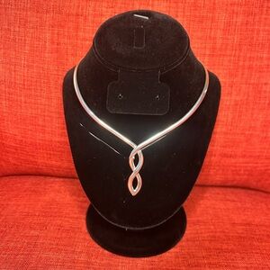 Elegant Silver Infinity Necklace